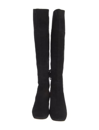 Miu Miu Suede Crystal Embellishments Boots