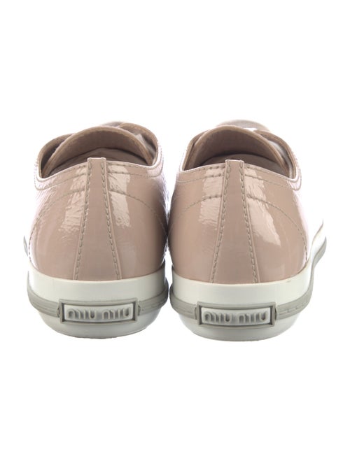 Miu Miu Patent Leather Crystal Embellishments Sneakers