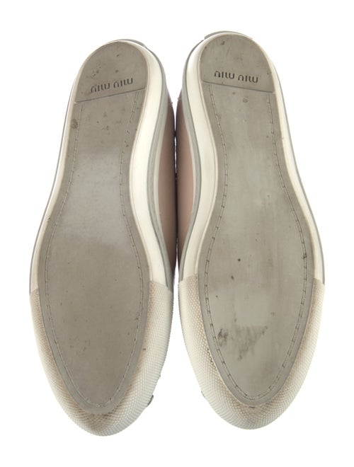 Miu Miu Patent Leather Crystal Embellishments Sneakers