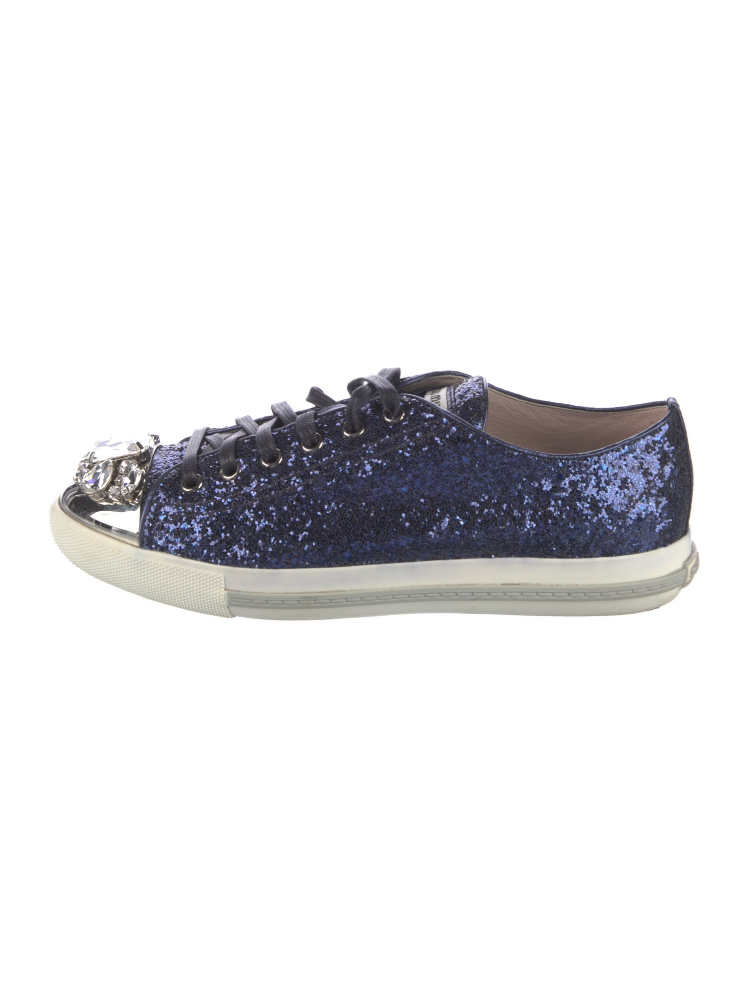 Miu Miu Glitter Glitter Accents Sneakers