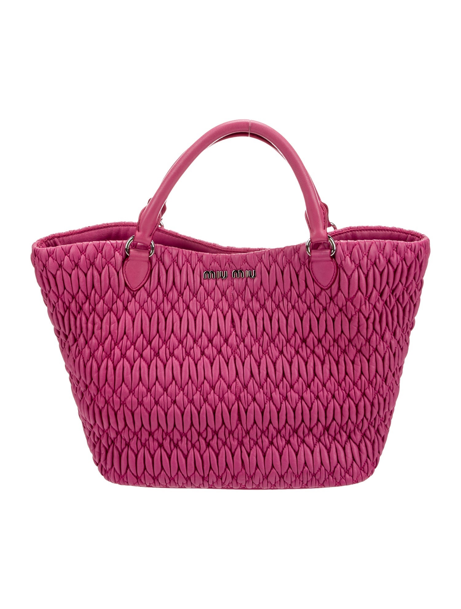 Miu Miu Leather Top Handle Bag