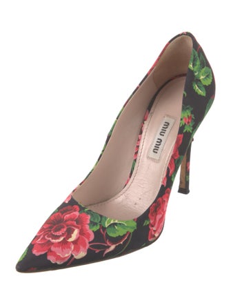 Miu Miu Floral Print Pumps
