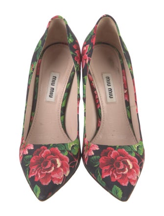 Miu Miu Floral Print Pumps