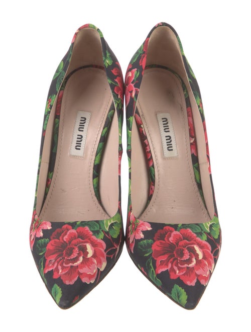 Miu Miu Floral Print Pumps