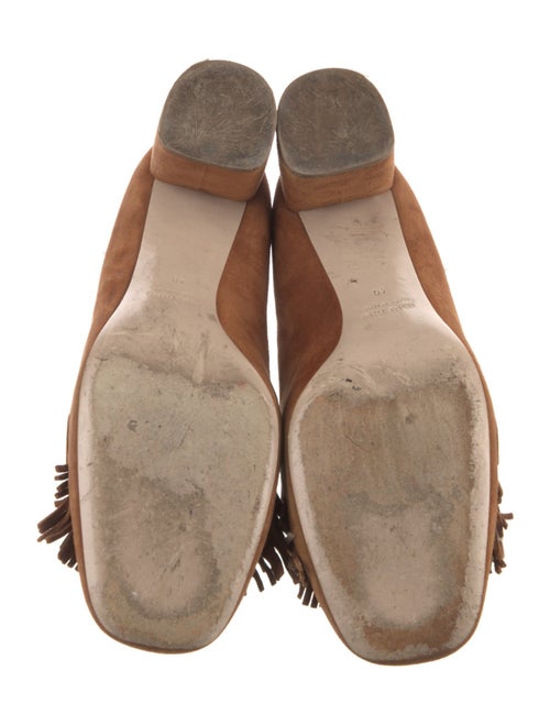 Miu Miu Suede Chain-Link Accents Pumps