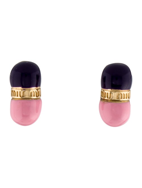 Miu Miu x Nathalie Djurberg & Hans Berg Resin Stud Earrings