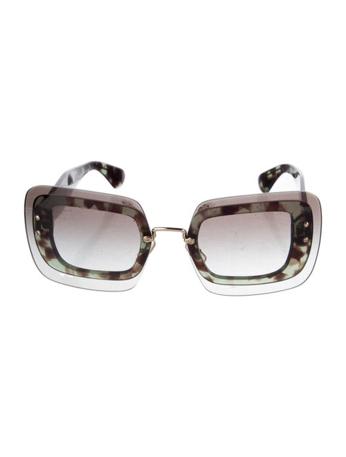 Miu Miu Square Gradient Sunglasses