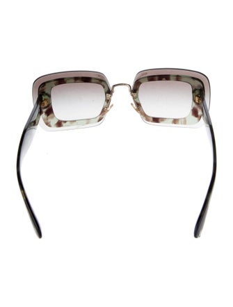 Miu Miu Square Gradient Sunglasses