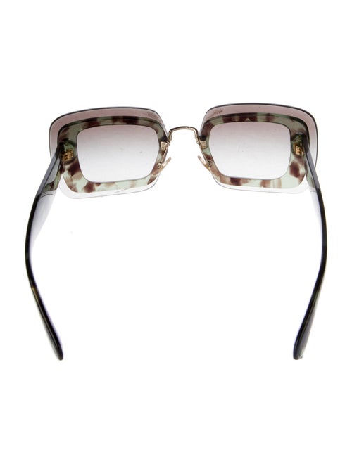 Miu Miu Square Gradient Sunglasses