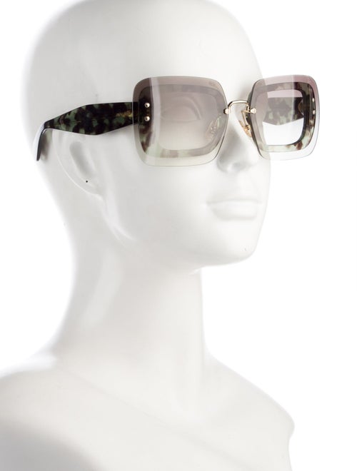 Miu Miu Square Gradient Sunglasses