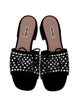Miu Miu Leather Lasercut Accents Slides