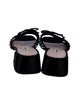 Miu Miu Leather Lasercut Accents Slides