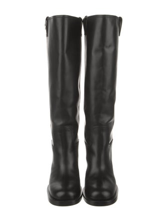 Miu Miu Leather Riding Boots