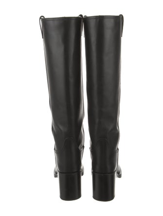 Miu Miu Leather Riding Boots