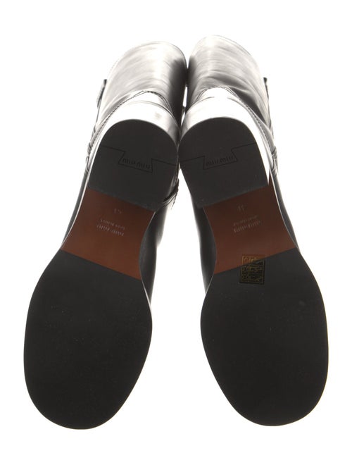 Miu Miu Leather Riding Boots