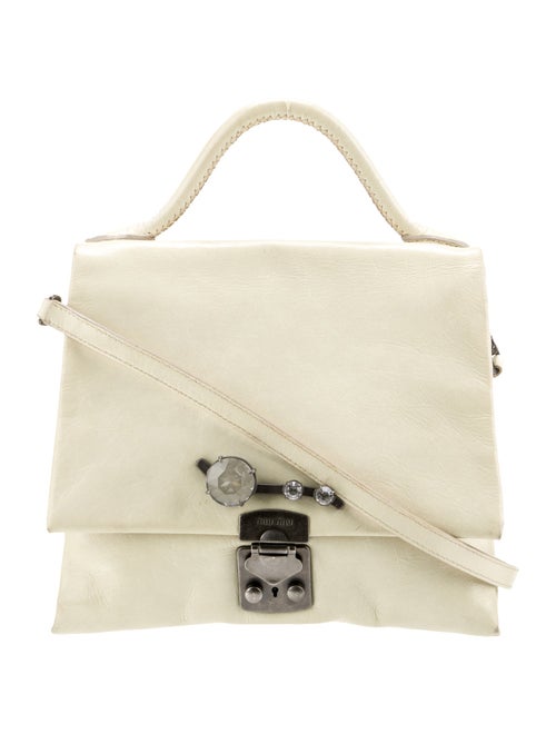 Miu Miu Leather Top Handle Bag