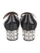 Miu Miu Patent Leather Crystal Embellishments Pumps