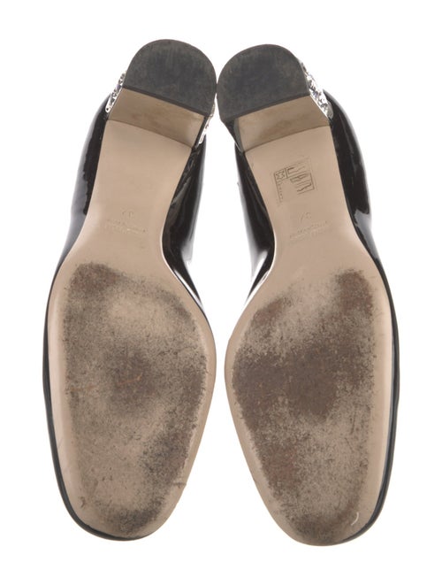 Miu Miu Patent Leather Crystal Embellishments Pumps