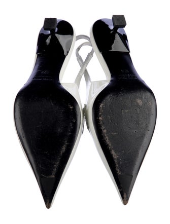 Miu Miu Patent Leather Slingback Pumps