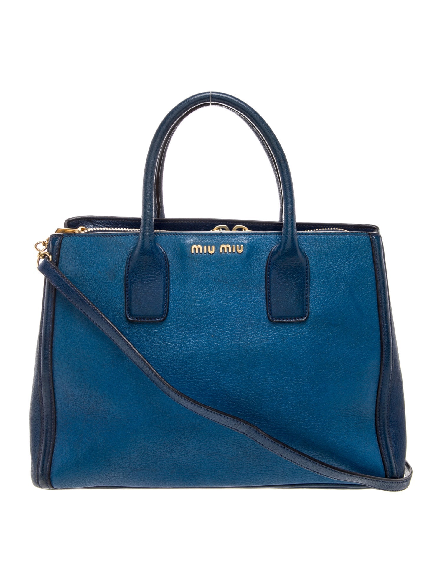 Miu Miu Leather Top Handle Bag