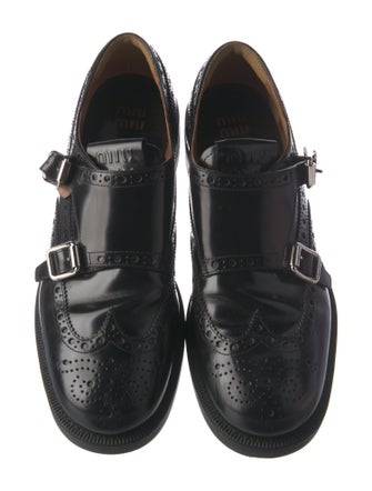 Miu Miu X Church's Leather Lasercut Accents Oxfords