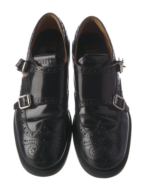 Miu Miu X Church's Leather Lasercut Accents Oxfords