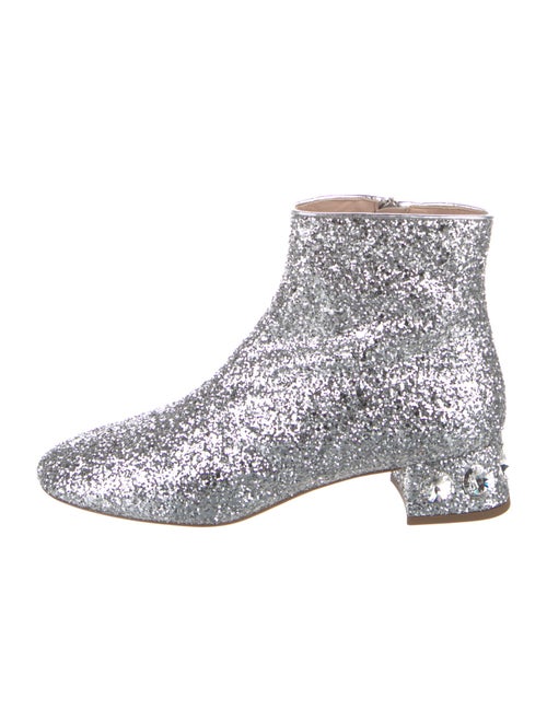 Miu Miu Glitter Glitter Accents Boots