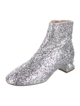 Miu Miu Glitter Glitter Accents Boots