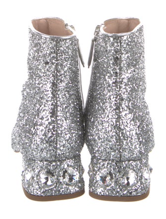 Miu Miu Glitter Glitter Accents Boots
