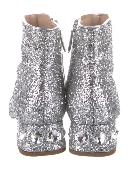Miu Miu Glitter Glitter Accents Boots