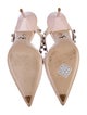 Miu Miu Patent Leather Crystal Embellishments Mules
