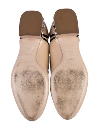 Miu Miu Patent Leather Crystal Embellishments Oxfords