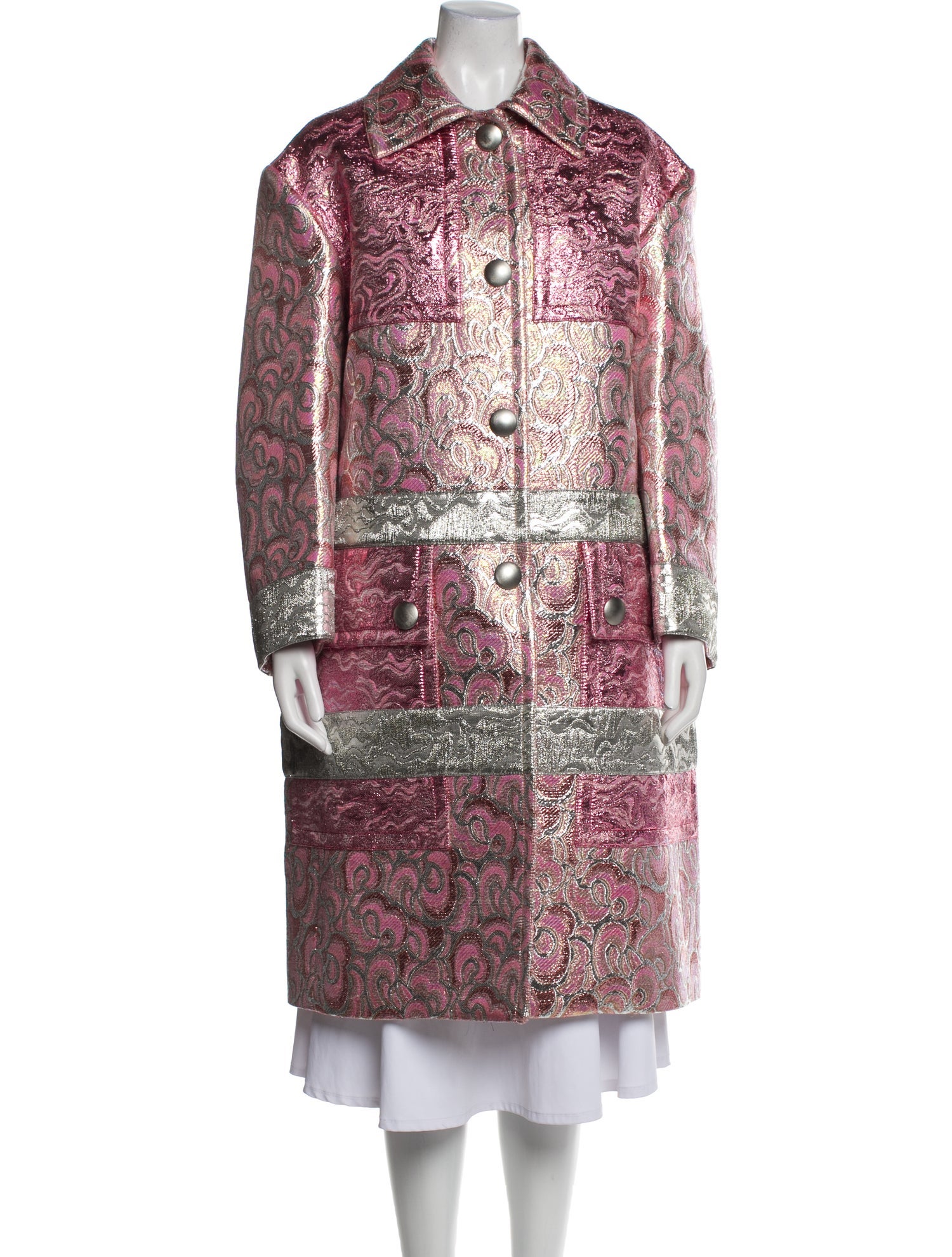 Miu Miu 2014 Colorblock Pattern Trench Coat