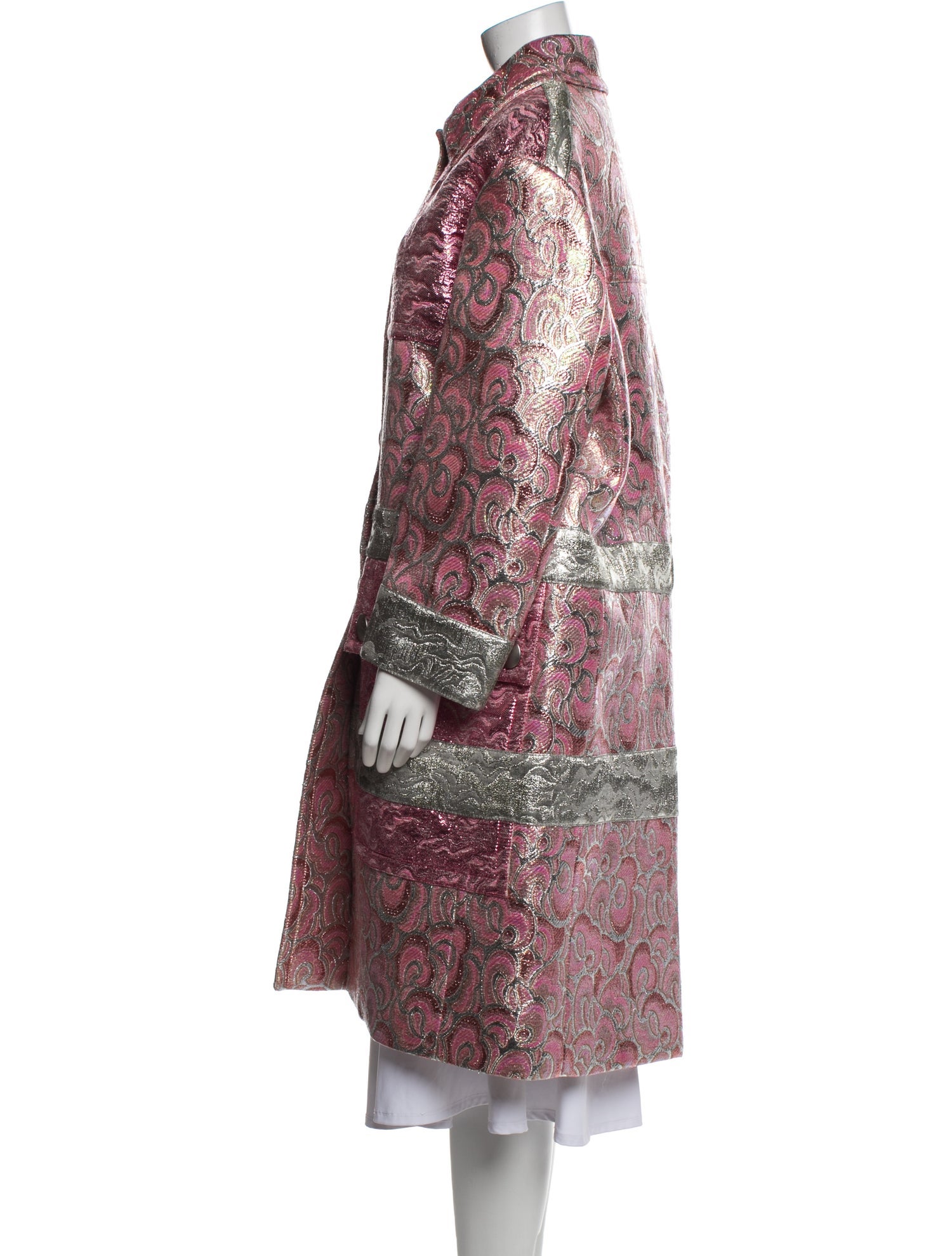 Miu Miu 2014 Colorblock Pattern Trench Coat