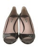 Miu Miu Patent Leather Crystal Embellishments Pumps