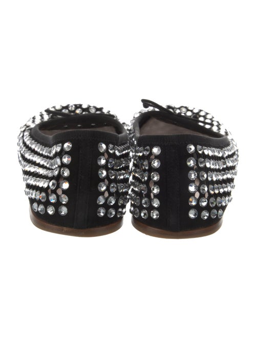 Miu Miu Suede Patterned Mary Jane Flats