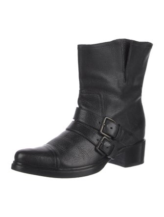 Miu Miu Leather Moto Boots