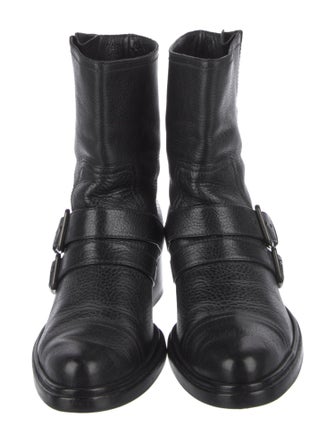 Miu Miu Leather Moto Boots