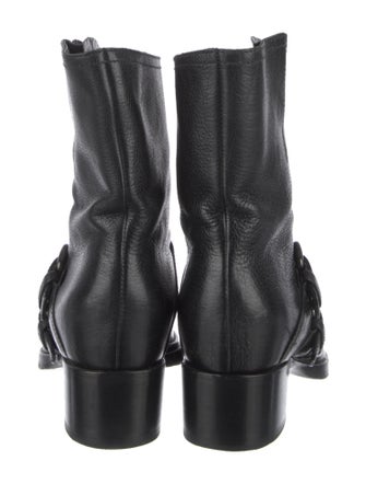 Miu Miu Leather Moto Boots