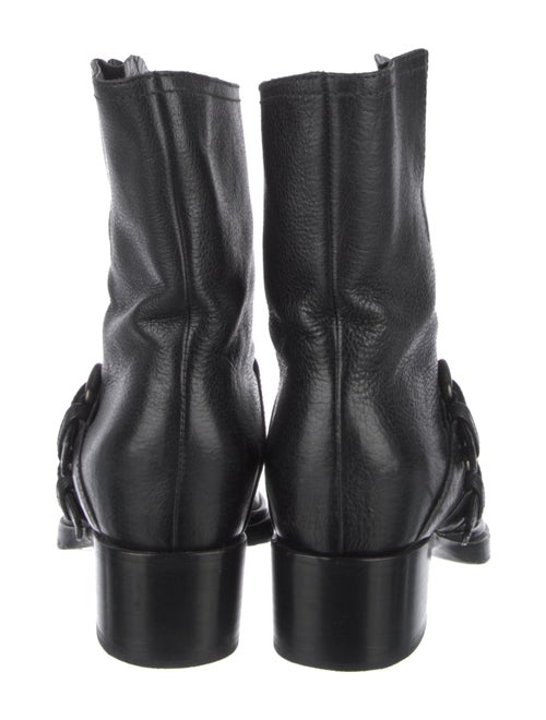 Miu Miu Leather Moto Boots