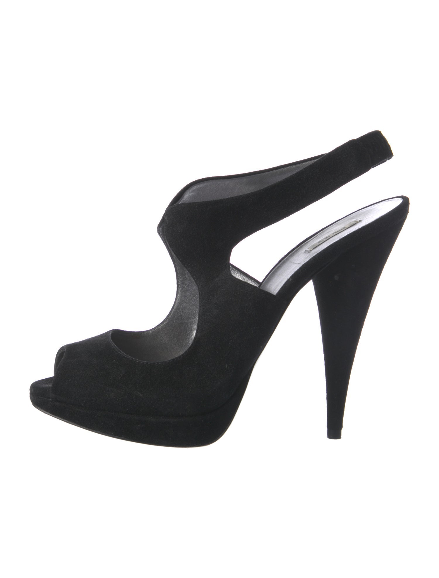 Miu Miu Suede Slingback Sandals