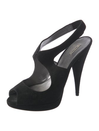 Miu Miu Suede Slingback Sandals