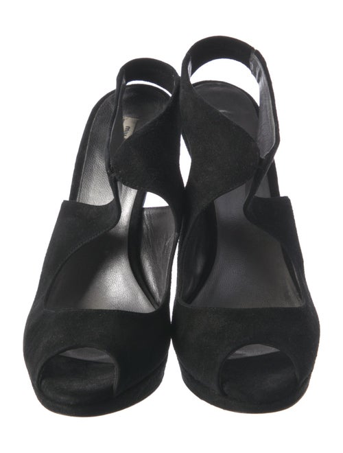 Miu Miu Suede Slingback Sandals