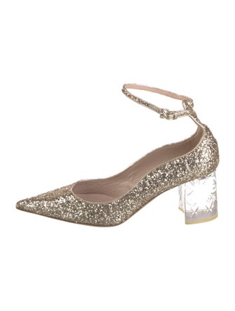 Miu Miu Glitter Patterned Pumps