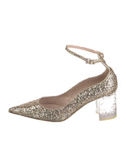 Miu Miu Glitter Patterned Pumps