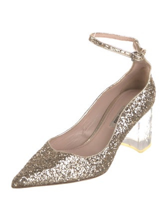 Miu Miu Glitter Patterned Pumps