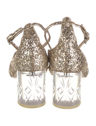 Miu Miu Glitter Patterned Pumps