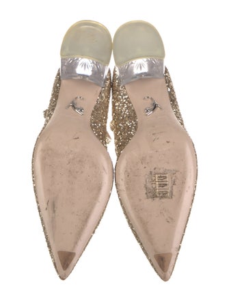 Miu Miu Glitter Patterned Pumps