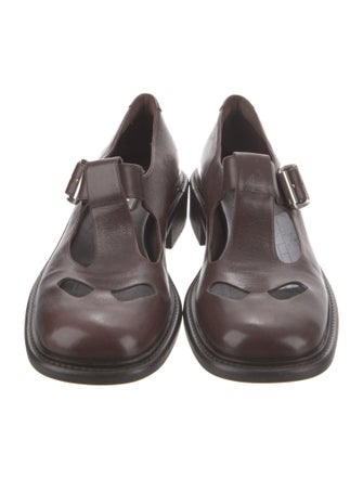 Miu Miu Leather Mary Jane Flats