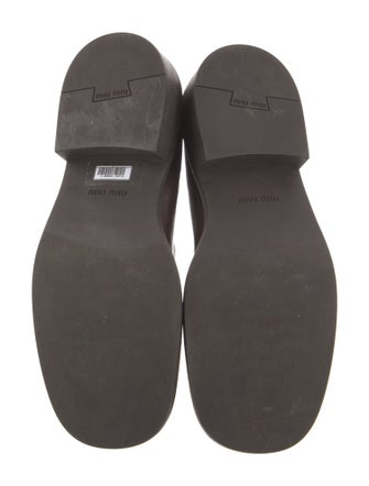 Miu Miu Leather Mary Jane Flats